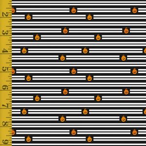 Riley Blake Designs Celebrate with Hershey Halloween: Stripes - Black #23-8323