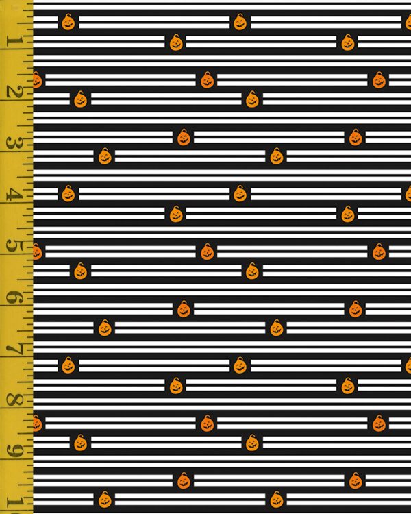 Riley Blake Designs Celebrate with Hershey Halloween: Stripes - Black #23-8323