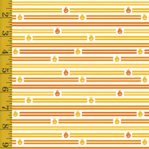 Riley Blake Designs Celebrate with Hershey Halloween: Stripes - White #23-8325