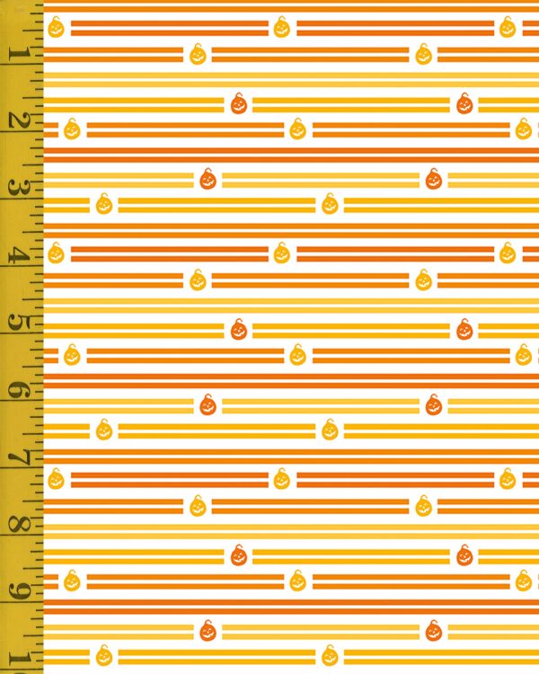 Riley Blake Designs Celebrate with Hershey Halloween: Stripes - White #23-8325