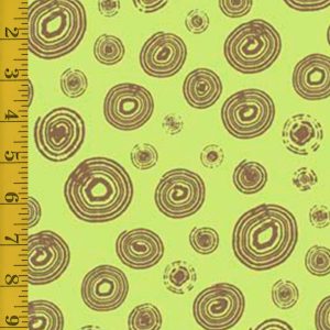 QT Fabrics Happy Campers: Circle Geo - Green #24-6335