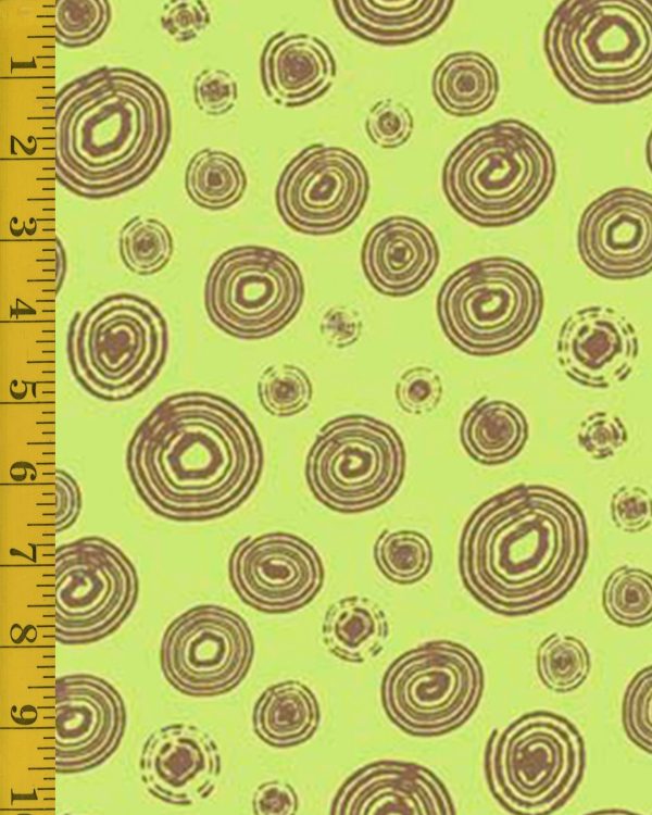 QT Fabrics Happy Campers: Circle Geo - Green #24-6335