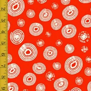 QT Fabrics Happy Campers: Circle Geo - Red #24-6336