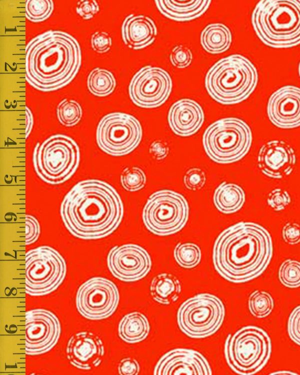 QT Fabrics Happy Campers: Circle Geo - Red #24-6336