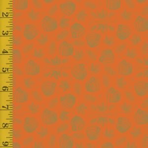 Riley Blake Designs Shades of Autumn with Gold Sparkle Accents: Icons - Orange #24-8404