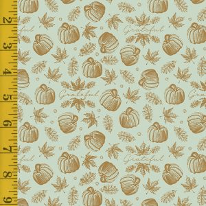 Riley Blake Designs Shades of Autumn with Gold Sparkle Accents: Icons - Tea Green #24-8405