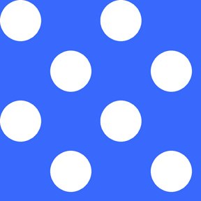 QT Fabrics Dots Stripes & More: Dots (dot is just under 1") - Blue #24-6365