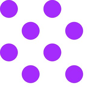 QT Fabrics Dots Stripes & More: Dots (dot is just under 1") - Purple #24-6369