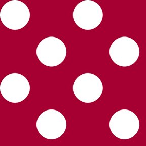 QT Fabrics Dots Stripes & More: Dots (dot is just under 1") - Red #24-6382