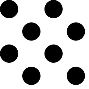 QT Fabrics Dots Stripes & More: Dots (dot is just under 1") - Black #24-6383