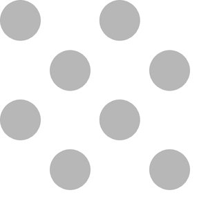 QT Fabrics Dots Stripes & More: Dots (dot is just under 1") - Gray #24-6384