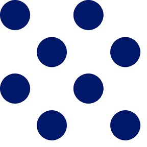 QT Fabrics Dots Stripes & More: Dots (dot is just under 1") - Navy #24-6385