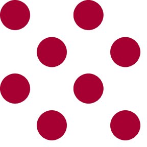 QT Fabrics Dots Stripes & More: Dots (dot is just under 1") - Red #24-6386