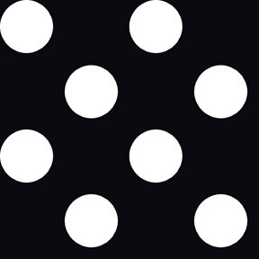 QT Fabrics Dots Stripes & More: Dots (dot is just under 1″) - Black #24-6396