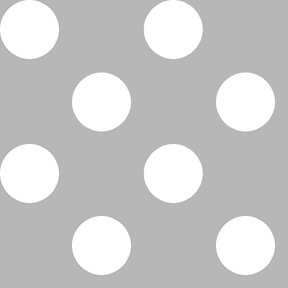QT Fabrics Dots Stripes & More: Dots (dot is just under 1") - Gray #24-6397