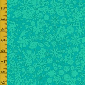 Andover Fabrics Sun Print: Woodland - Teal #25-1125