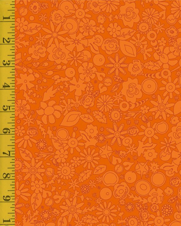 Andover Fabrics Sun Print: Woodland - Tangerine #25-1128