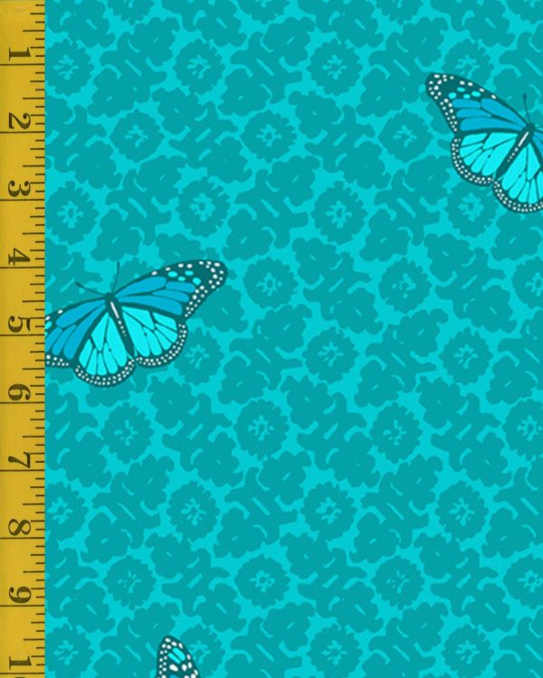 Andover Fabrics Sun Print: Camouflage - Peacock #25-1141