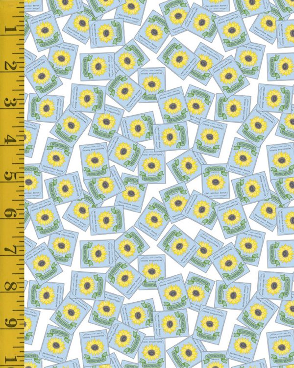 Riley Blake Designs Sunny Skies: Seed Packets - White #25-8429