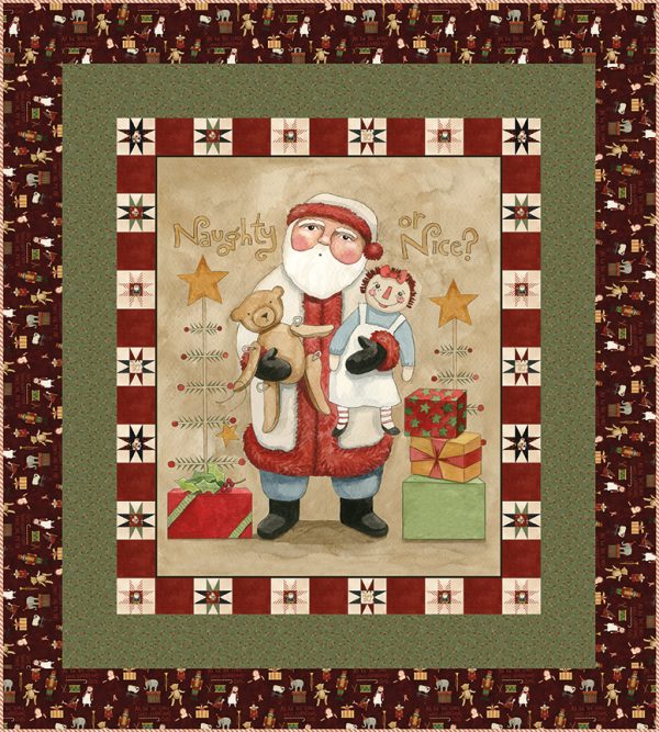 Naughty or Nice Panel Quilt Kit Riley-25-8479