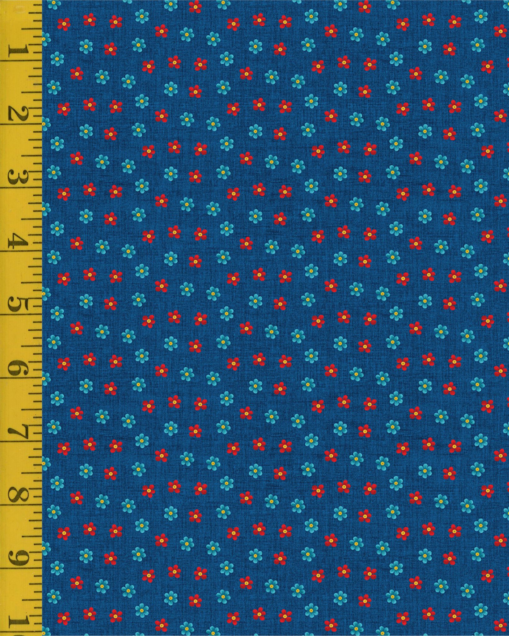 Benartex: Something to Crow About: Petal Flower - Dark Blue #25-4596