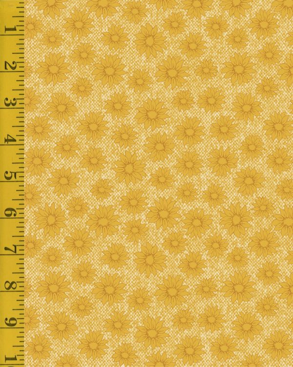 Benartex: Sunflower Days: Pressed Sunflower - Light Gold #25-4640
