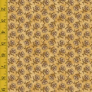Benartex: Sunflower Days: Tossed Jacobean Flower - Tan #25-4650