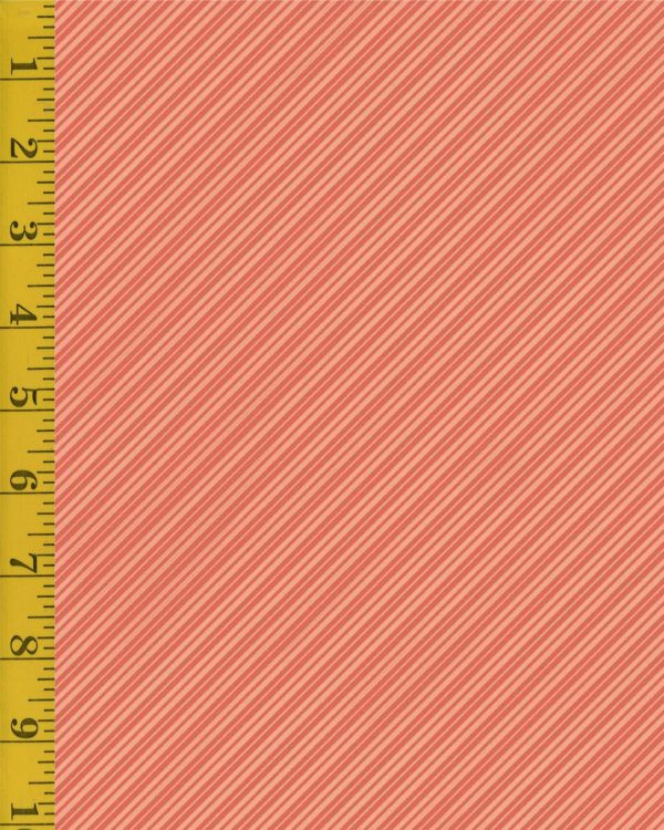 Qt Fabrics Life is Better with Friends: Diagonal Stripe - Peach #25-6454