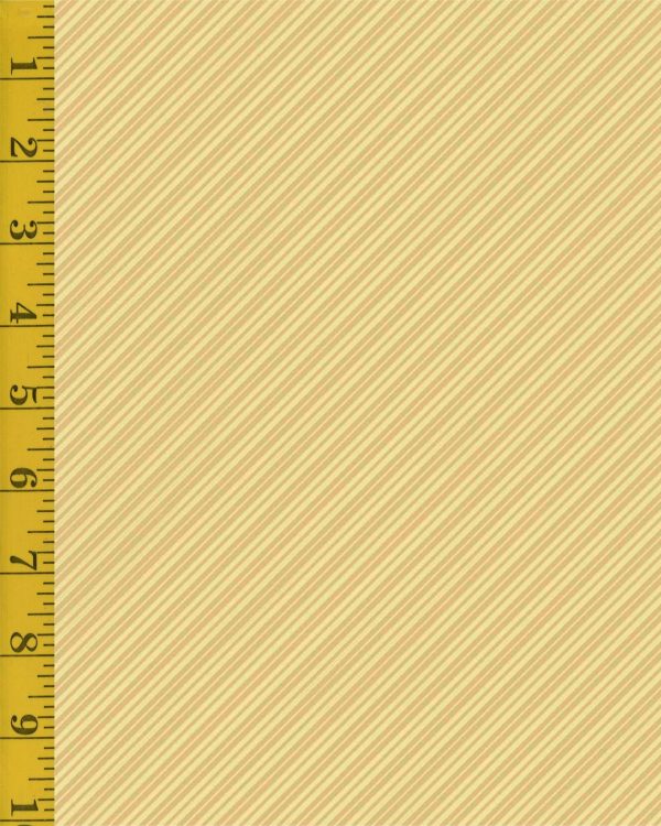 Qt Fabrics Life is Better with Friends: Diagonal Stripe - Straw #25-6456