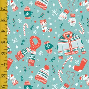 Riley Blake Designs Ski Hill: Main - Aqua #25-8437