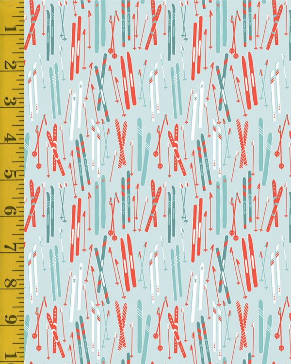Riley Blake Designs Ski Hill: Skis - Powder #25-8440