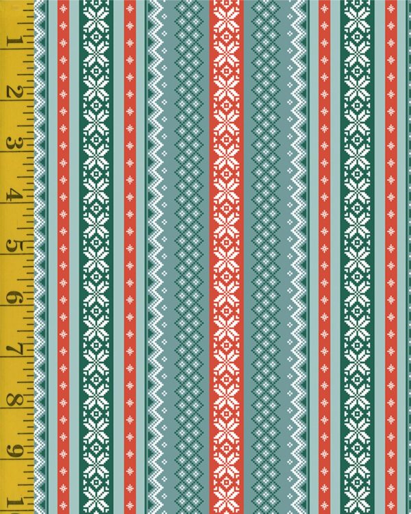 Riley Blake Designs Ski Hill: Sweater - Teal #25-8444