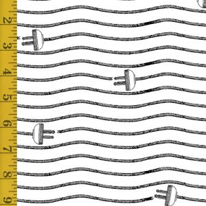 Riley Blake Designs Press On: Cord Stripe - White #25-8463