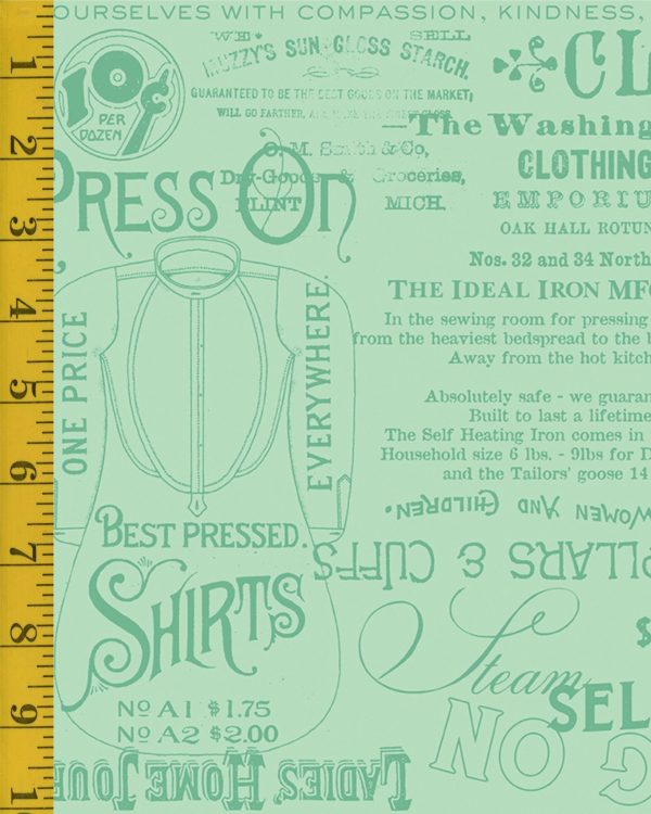 Riley Blake Designs Press On: Pressing Matters - Mint #25-8467