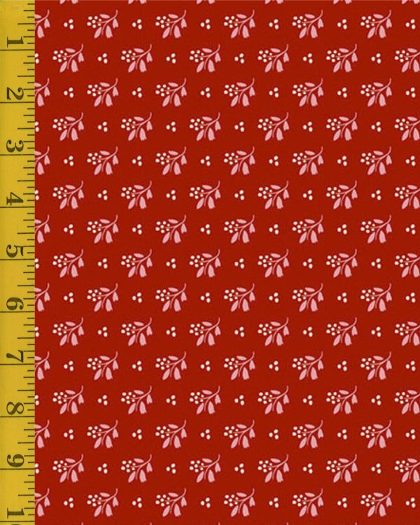 Andover Fabrics Cozy House: Little Cutie - Garnet #25-1196
