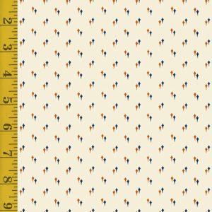 Andover Fabrics Indigo Cheddar II: Kites - Cream #25-1245