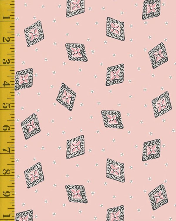 Andover Fabrics Tangent: Envelope - Pink #25-1262