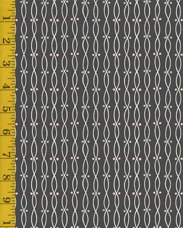 Andover Fabrics Tangent: Twist - Black #25-1264