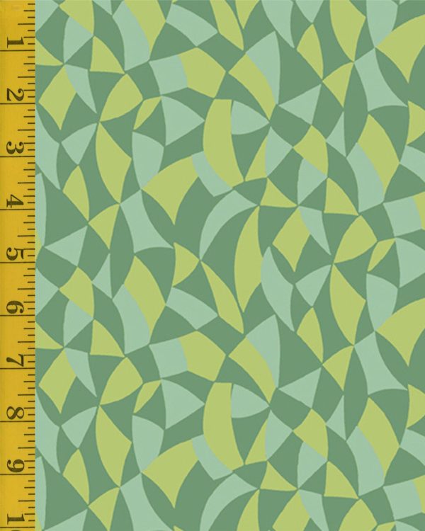 Andover Fabrics Poppies: Crackle - Green #25-1281