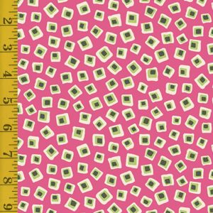 Andover Fabrics Poppies: Square in Square - Pink #25-1284