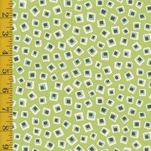 Andover Fabrics Poppies: Square in Square - Green #25-1285