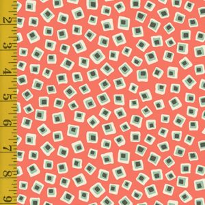 Andover Fabrics Poppies: Square in Square - Orange #25-1286