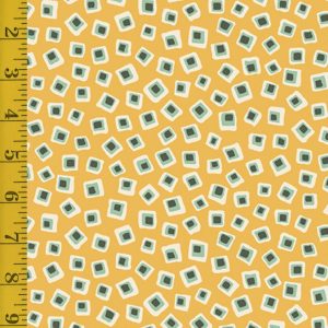 Andover Fabrics Poppies: Square in Square - Yellow #25-1288