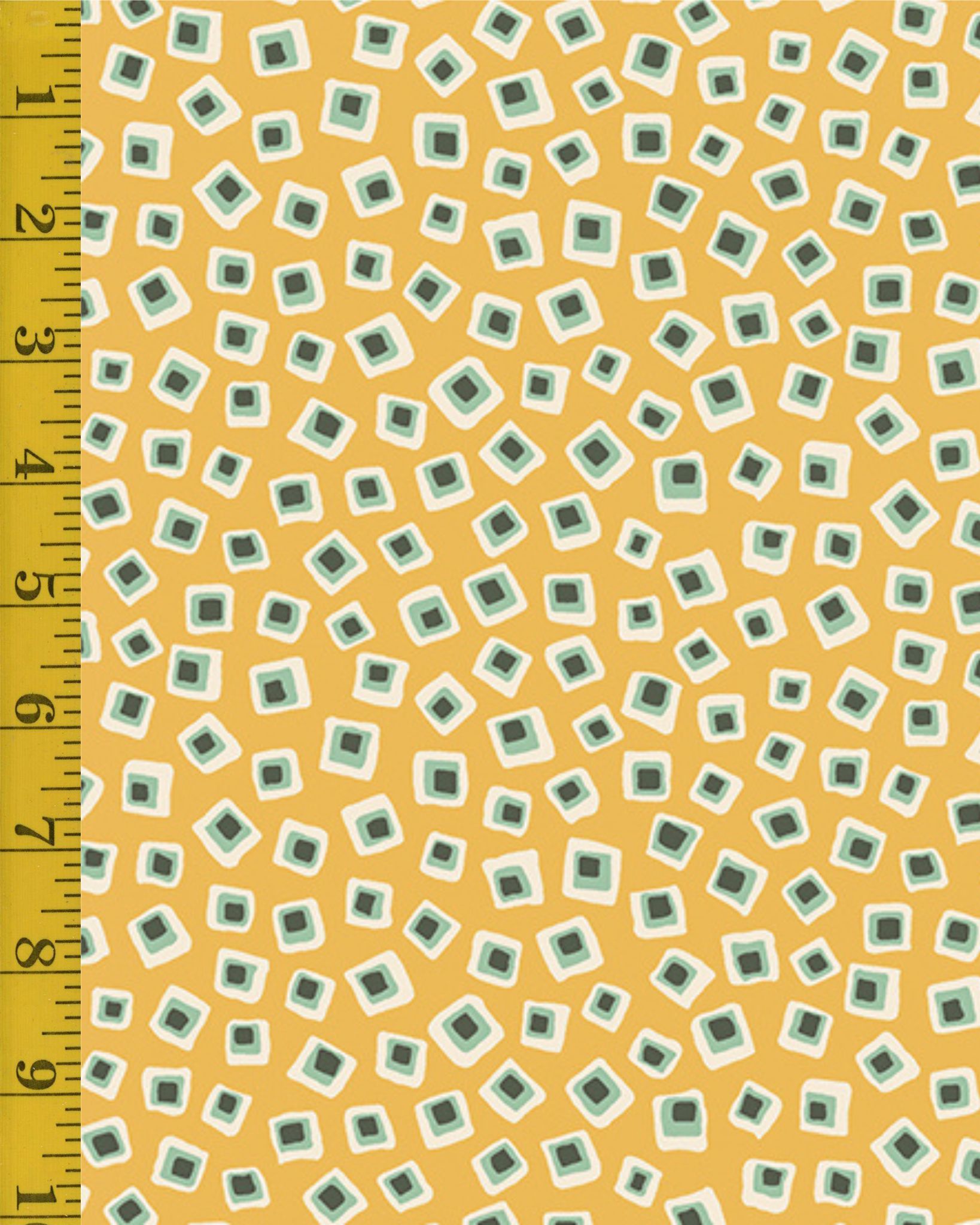Andover Fabrics Poppies: Square in Square - Yellow #25-1288