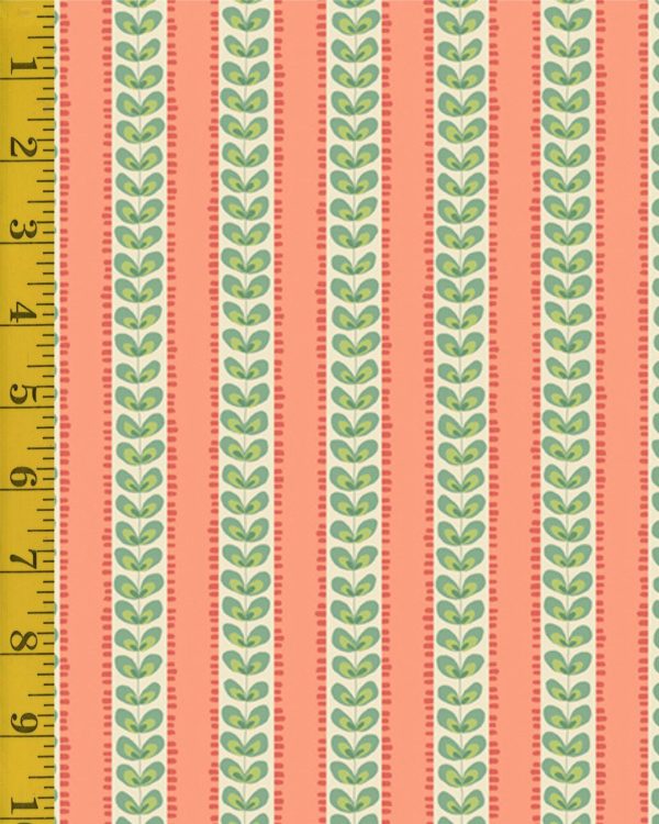 Andover Fabrics Poppies: Furrows - Orange #25-1291