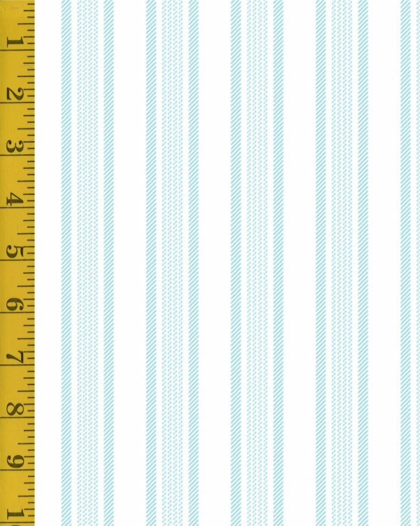 Andover Fabrics Magnolia: Stripe - Light Blue #25-1315
