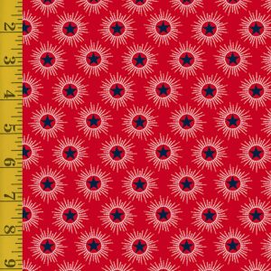 Andover Fabrics Salute: Sun Star - Red #25-1325