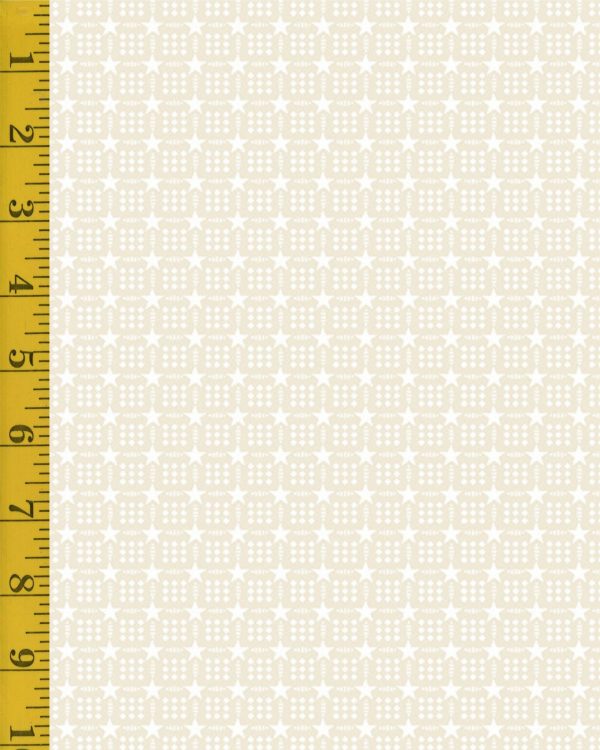 Andover Fabrics Salute: Interlocking Squares - White #25-1327