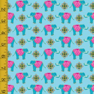 Benartex: Return to Hope: Small Wonder - Turquoise/Multi #25-4669