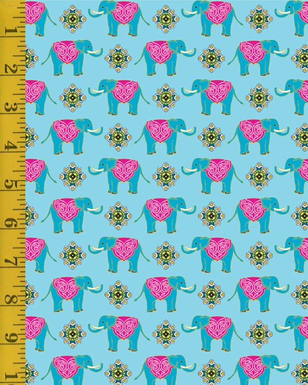 Benartex: Return to Hope: Small Wonder - Turquoise/Multi #25-4669